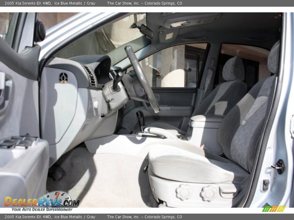 2005 Kia Sorento EX 4WD Ice Blue Metallic / Gray Photo #5