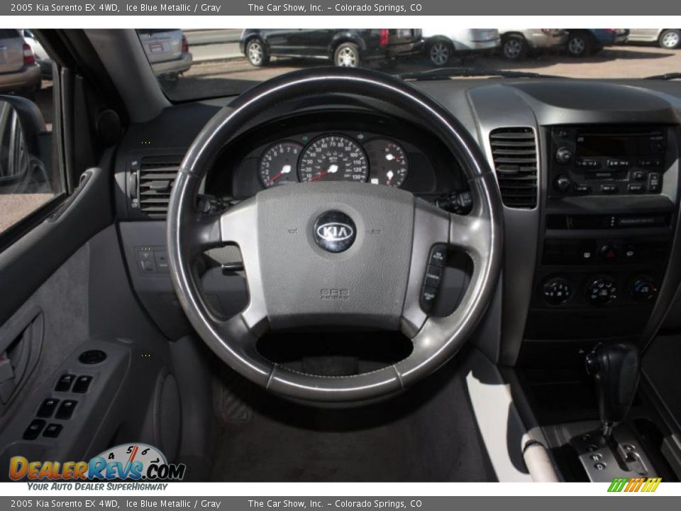 2005 Kia Sorento EX 4WD Ice Blue Metallic / Gray Photo #7