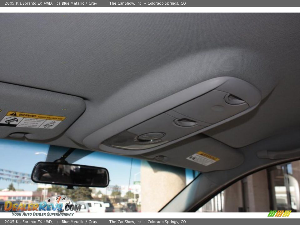 2005 Kia Sorento EX 4WD Ice Blue Metallic / Gray Photo #9