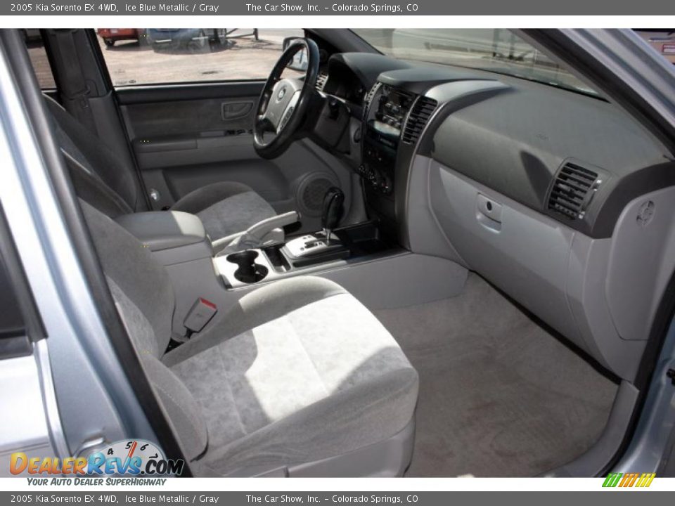 2005 Kia Sorento EX 4WD Ice Blue Metallic / Gray Photo #11