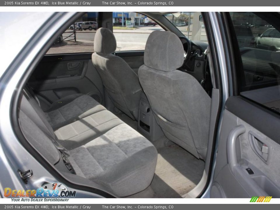 2005 Kia Sorento EX 4WD Ice Blue Metallic / Gray Photo #12