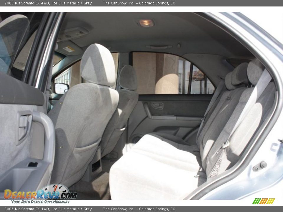 2005 Kia Sorento EX 4WD Ice Blue Metallic / Gray Photo #14