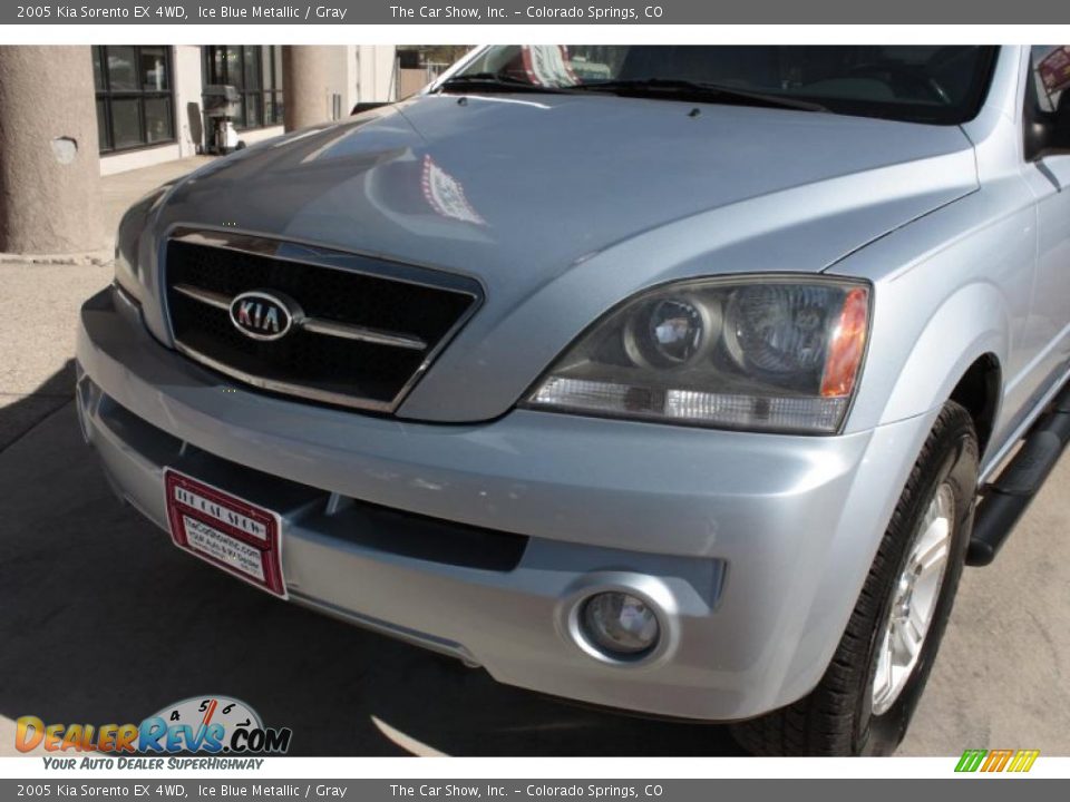 2005 Kia Sorento EX 4WD Ice Blue Metallic / Gray Photo #16