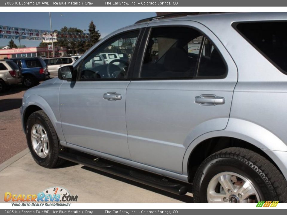 2005 Kia Sorento EX 4WD Ice Blue Metallic / Gray Photo #20
