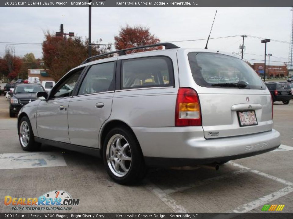 2001 Saturn L Series LW200 Wagon Bright Silver / Gray Photo #5