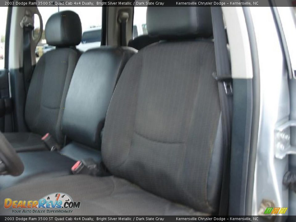 2003 Dodge Ram 3500 ST Quad Cab 4x4 Dually Bright Silver Metallic / Dark Slate Gray Photo #9