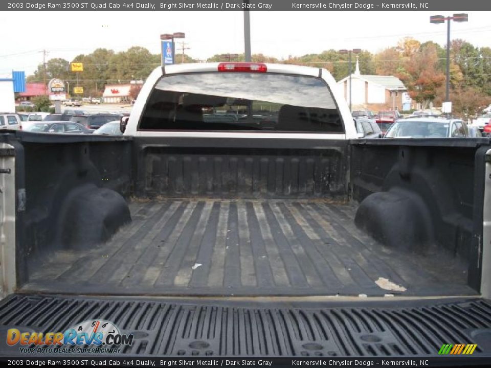 2003 Dodge Ram 3500 ST Quad Cab 4x4 Dually Bright Silver Metallic / Dark Slate Gray Photo #13