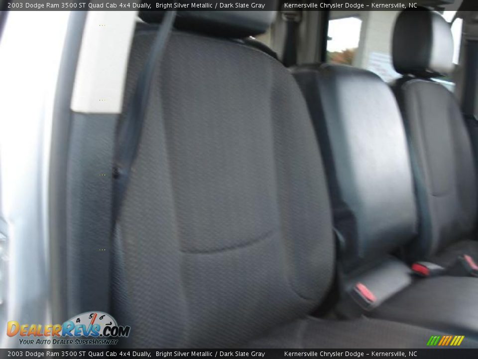 2003 Dodge Ram 3500 ST Quad Cab 4x4 Dually Bright Silver Metallic / Dark Slate Gray Photo #16
