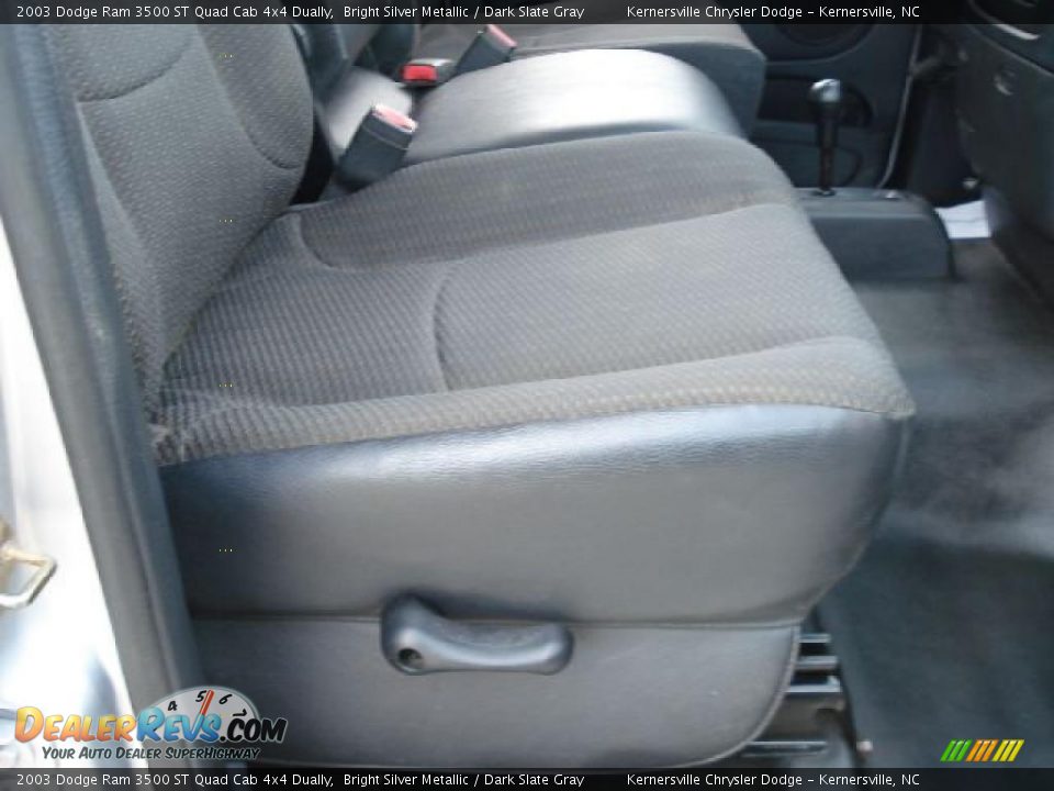 2003 Dodge Ram 3500 ST Quad Cab 4x4 Dually Bright Silver Metallic / Dark Slate Gray Photo #17