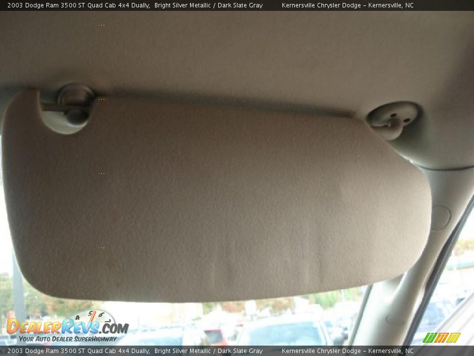 2003 Dodge Ram 3500 ST Quad Cab 4x4 Dually Bright Silver Metallic / Dark Slate Gray Photo #18