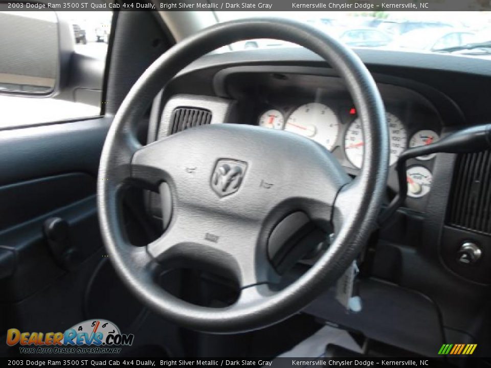 2003 Dodge Ram 3500 ST Quad Cab 4x4 Dually Steering Wheel Photo #24