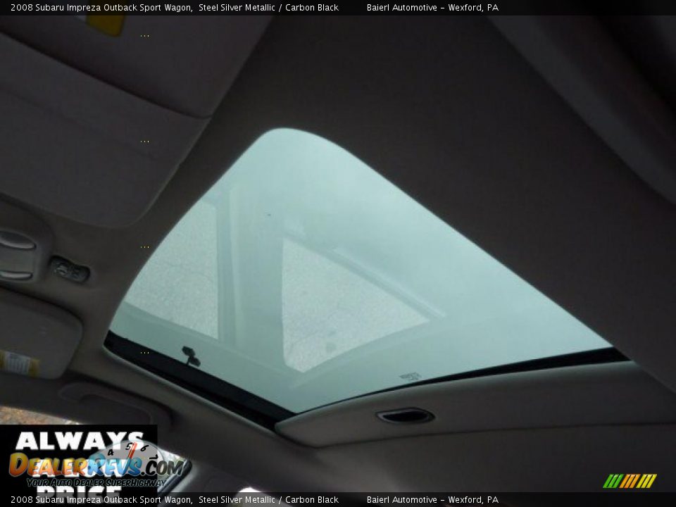 2008 Subaru Impreza Outback Sport Wagon Steel Silver Metallic / Carbon Black Photo #13