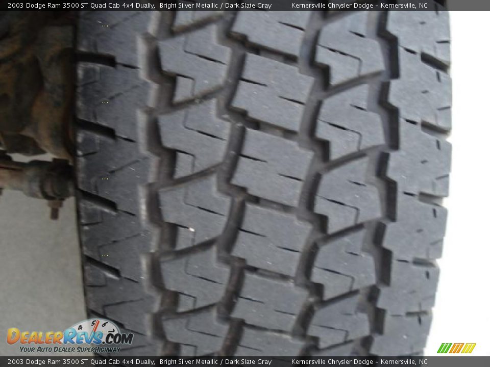 2003 Dodge Ram 3500 ST Quad Cab 4x4 Dually Bright Silver Metallic / Dark Slate Gray Photo #27