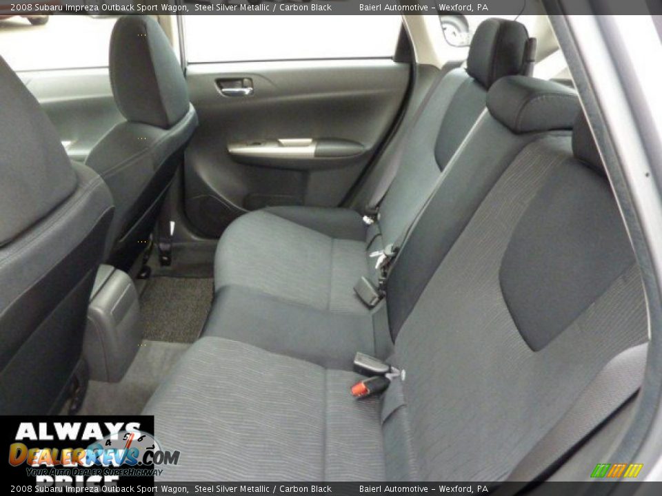 2008 Subaru Impreza Outback Sport Wagon Steel Silver Metallic / Carbon Black Photo #14