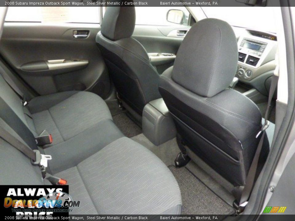 2008 Subaru Impreza Outback Sport Wagon Steel Silver Metallic / Carbon Black Photo #16