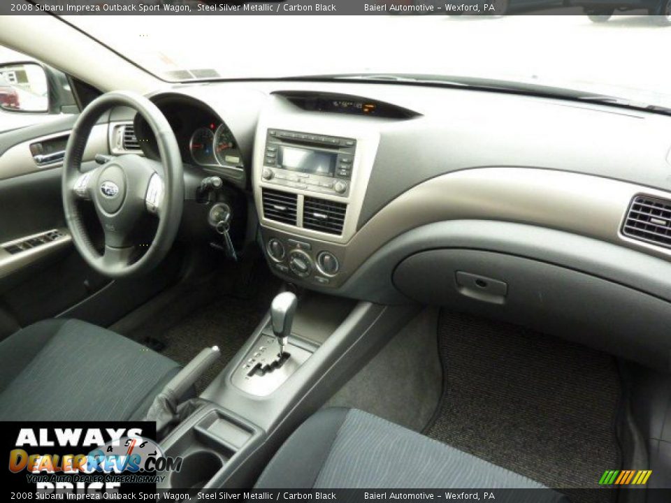 2008 Subaru Impreza Outback Sport Wagon Steel Silver Metallic / Carbon Black Photo #17