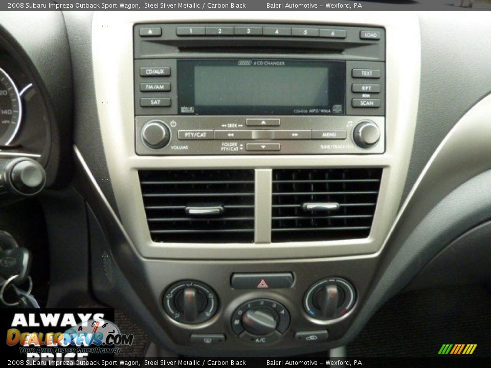 2008 Subaru Impreza Outback Sport Wagon Steel Silver Metallic / Carbon Black Photo #18