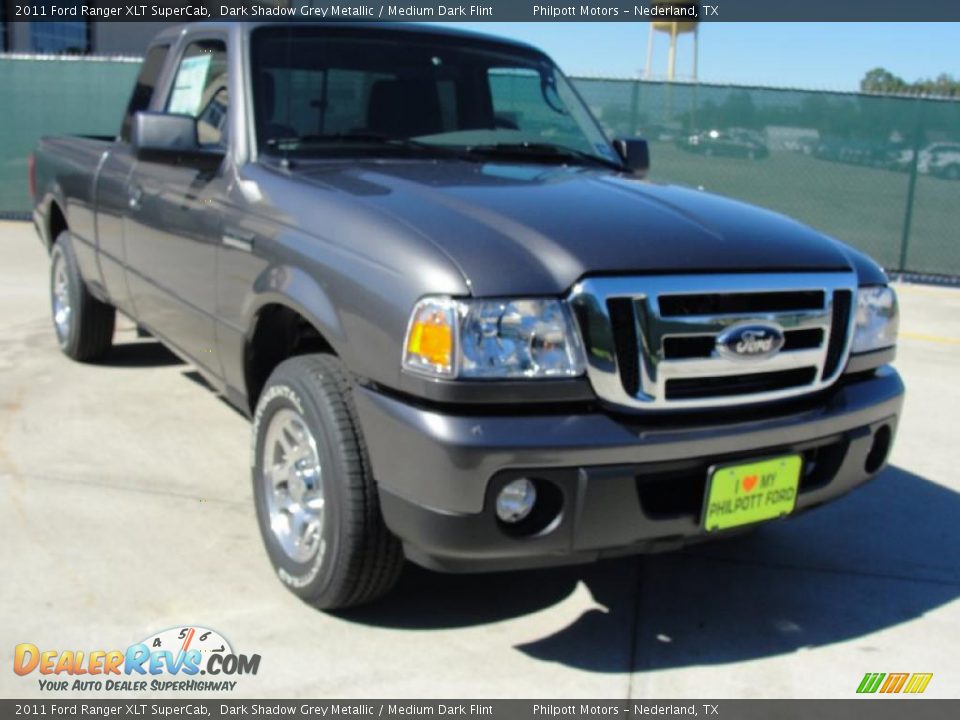 2011 Ford Ranger XLT SuperCab Dark Shadow Grey Metallic / Medium Dark Flint Photo #1