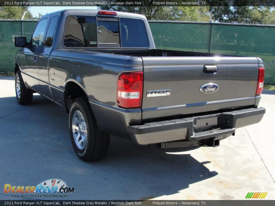 2011 Ford Ranger XLT SuperCab Dark Shadow Grey Metallic / Medium Dark Flint Photo #5