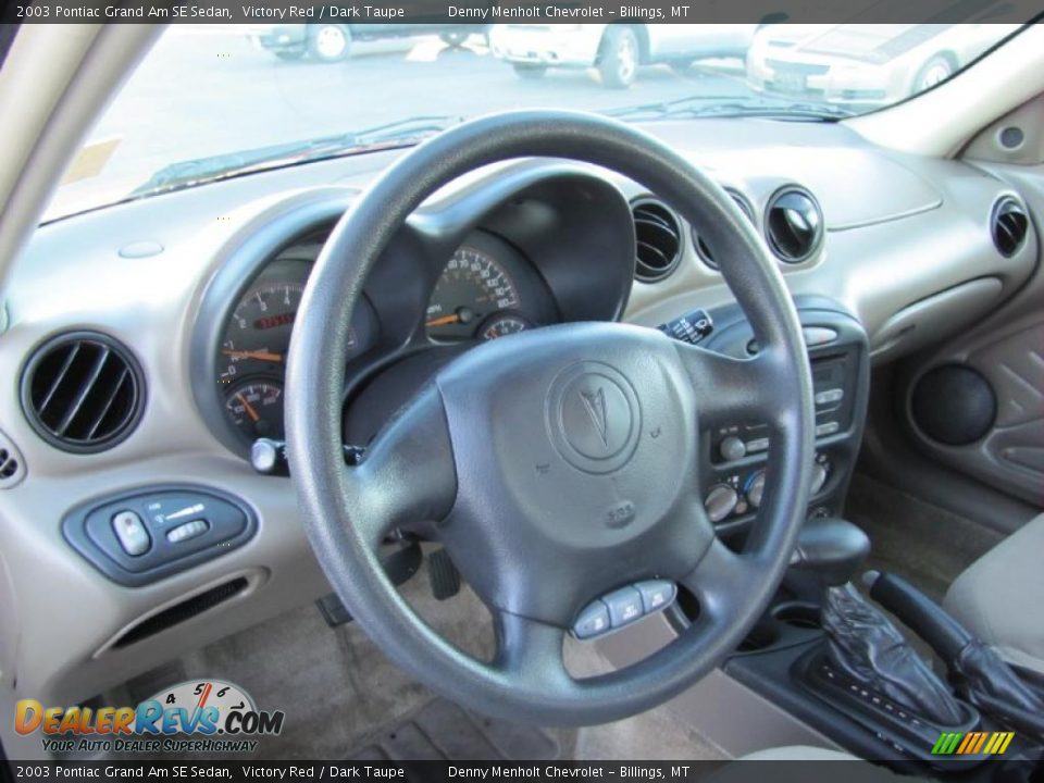 2003 Pontiac Grand Am SE Sedan Victory Red / Dark Taupe Photo #6
