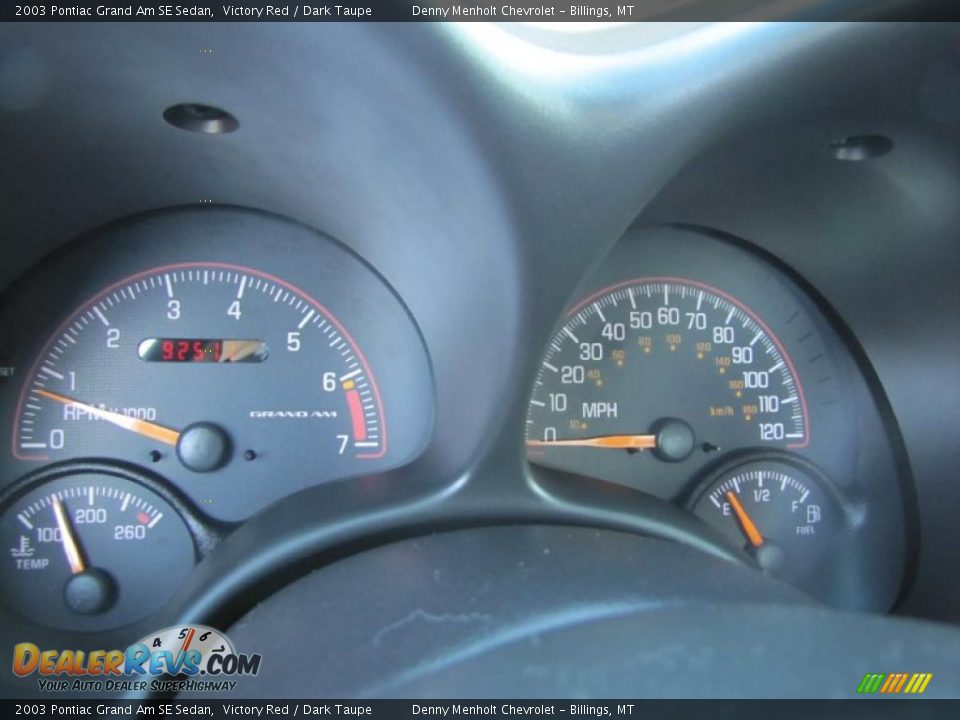 2003 Pontiac Grand Am SE Sedan Victory Red / Dark Taupe Photo #10