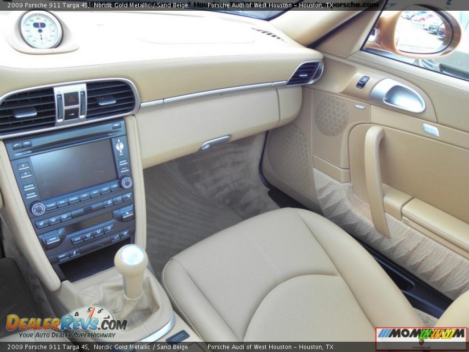 Sand Beige Interior - 2009 Porsche 911 Targa 4S Photo #7