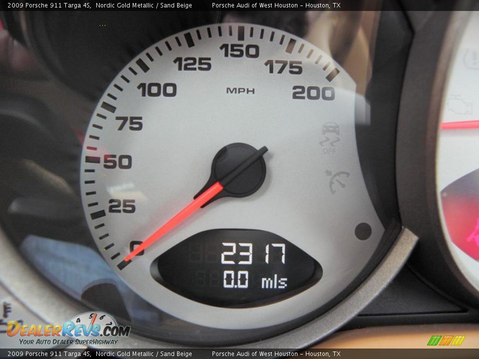 2009 Porsche 911 Targa 4S Nordic Gold Metallic / Sand Beige Photo #9
