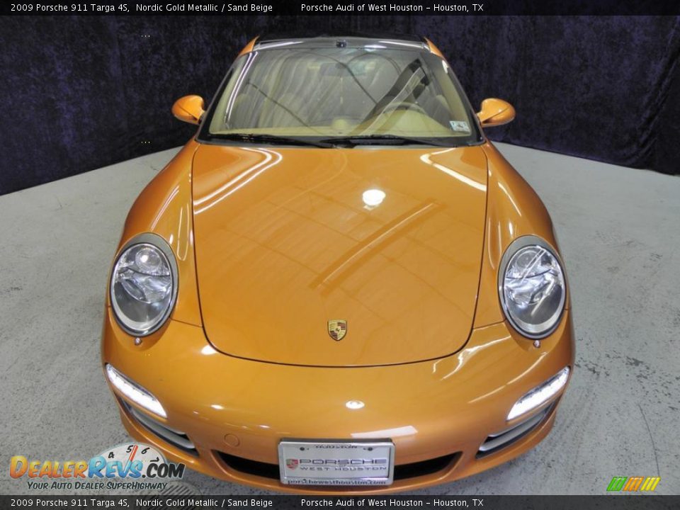 2009 Porsche 911 Targa 4S Nordic Gold Metallic / Sand Beige Photo #18