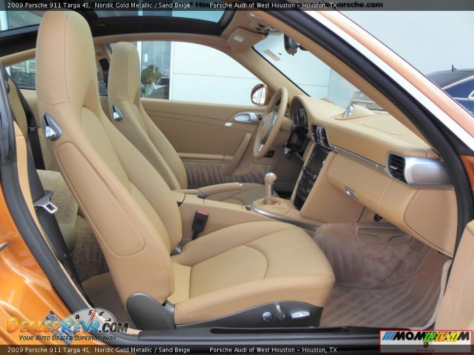 Sand Beige Interior - 2009 Porsche 911 Targa 4S Photo #23