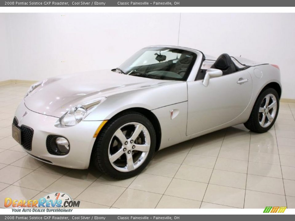 2008 Pontiac Solstice GXP Roadster Cool Silver / Ebony Photo #3