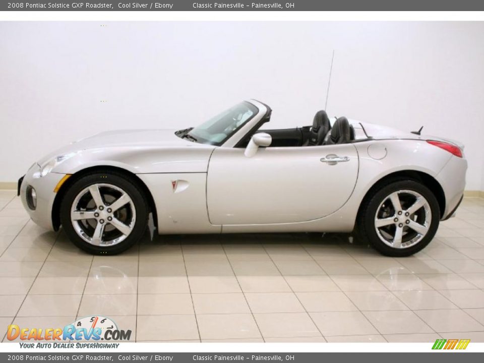 2008 Pontiac Solstice GXP Roadster Cool Silver / Ebony Photo #4