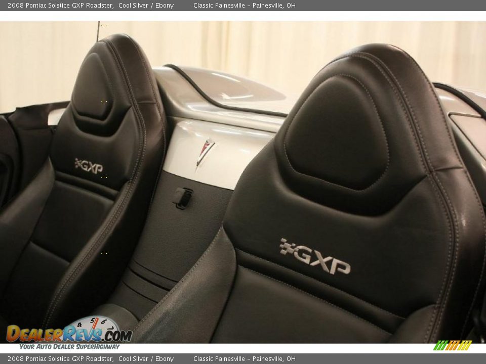 Ebony Interior - 2008 Pontiac Solstice GXP Roadster Photo #15