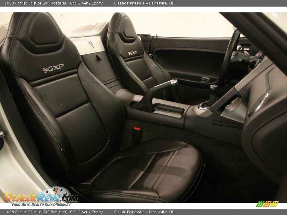 Ebony Interior - 2008 Pontiac Solstice GXP Roadster Photo #23