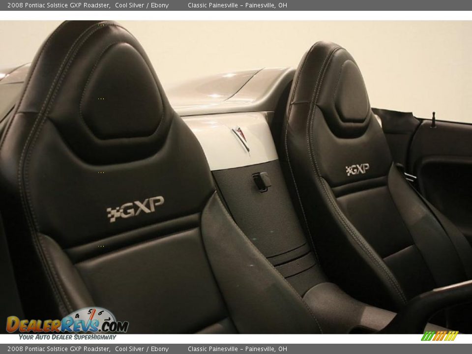 Ebony Interior - 2008 Pontiac Solstice GXP Roadster Photo #24