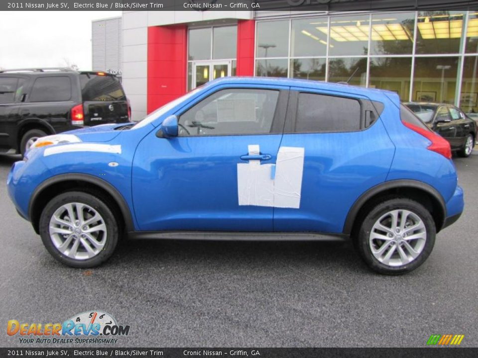 2011 Nissan Juke SV Electric Blue / Black/Silver Trim Photo #2