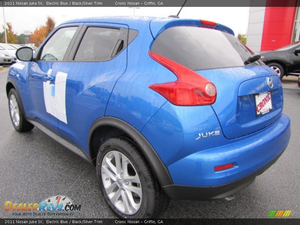 2011 Nissan Juke SV Electric Blue / Black/Silver Trim Photo #3