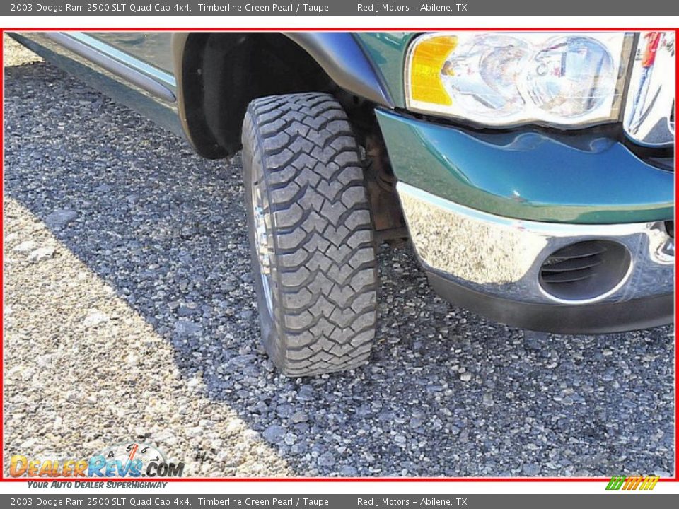 2003 Dodge Ram 2500 SLT Quad Cab 4x4 Timberline Green Pearl / Taupe Photo #11