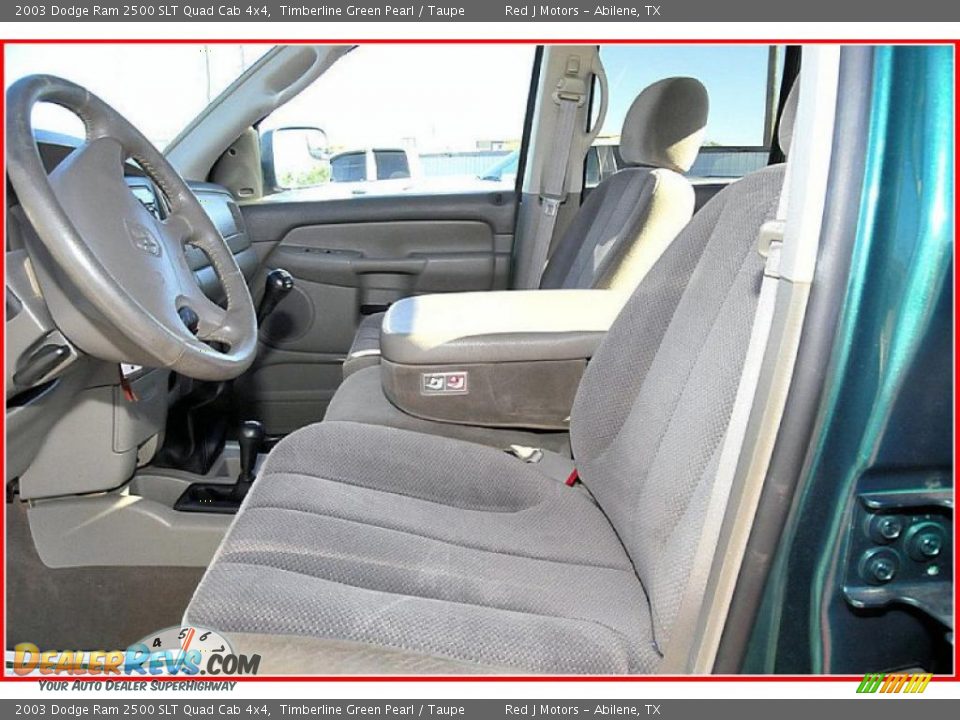 Taupe Interior - 2003 Dodge Ram 2500 SLT Quad Cab 4x4 Photo #15