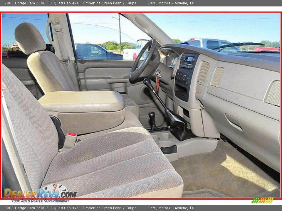 Taupe Interior - 2003 Dodge Ram 2500 SLT Quad Cab 4x4 Photo #22