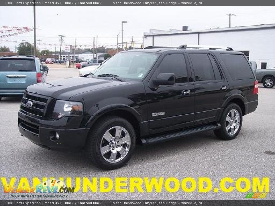 2008 Ford Expedition Limited 4x4 Black / Charcoal Black Photo #1