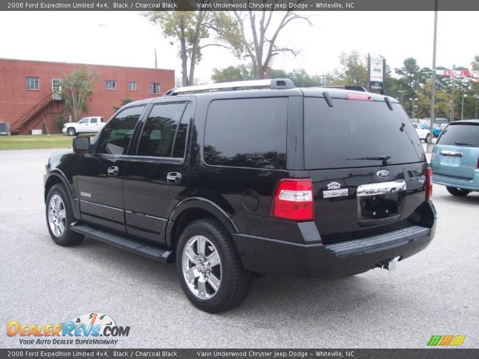 2008 Ford Expedition Limited 4x4 Black / Charcoal Black Photo #5