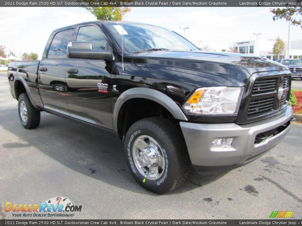 Front 3/4 View of 2011 Dodge Ram 2500 HD SLT Outdoorsman Crew Cab 4x4 Photo #4