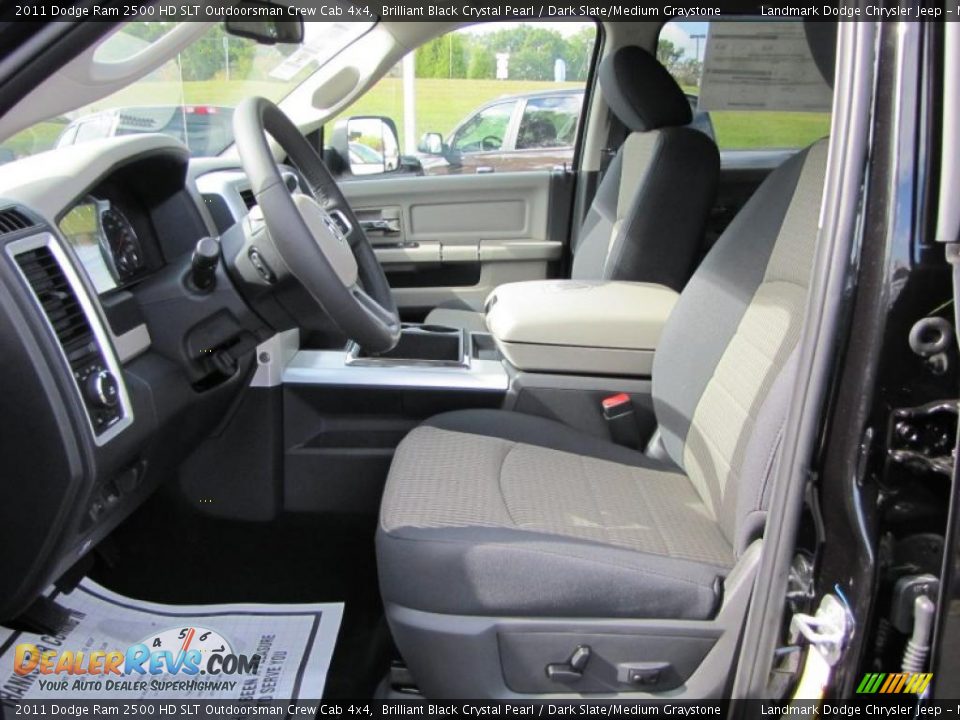 Dark Slate/Medium Graystone Interior - 2011 Dodge Ram 2500 HD SLT Outdoorsman Crew Cab 4x4 Photo #7