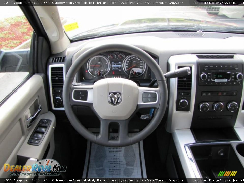 Dashboard of 2011 Dodge Ram 2500 HD SLT Outdoorsman Crew Cab 4x4 Photo #13