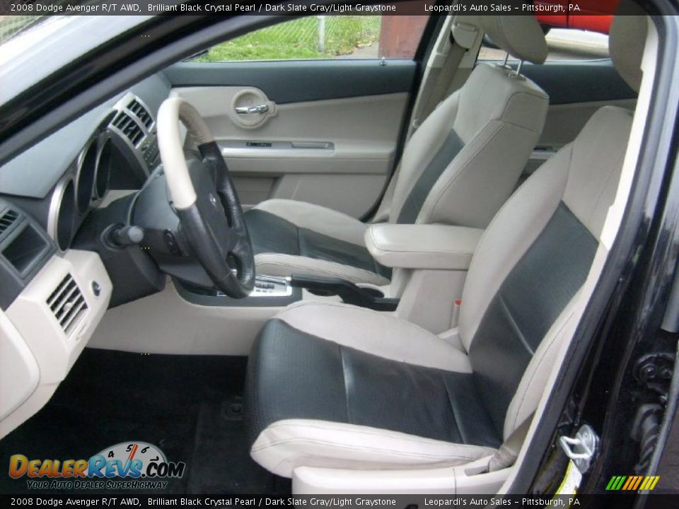 Dark Slate Gray/Light Graystone Interior - 2008 Dodge Avenger R/T AWD Photo #10