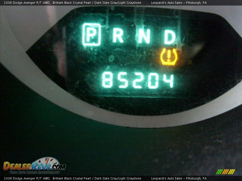 2008 Dodge Avenger R/T AWD Brilliant Black Crystal Pearl / Dark Slate Gray/Light Graystone Photo #27