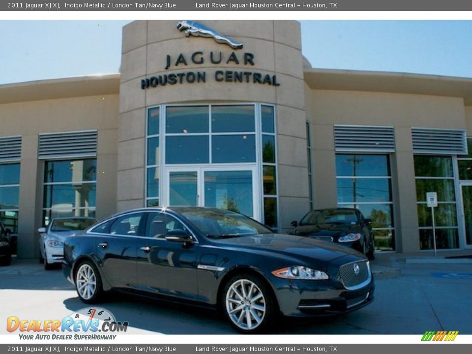 2011 Jaguar XJ XJ Indigo Metallic / London Tan/Navy Blue Photo #1