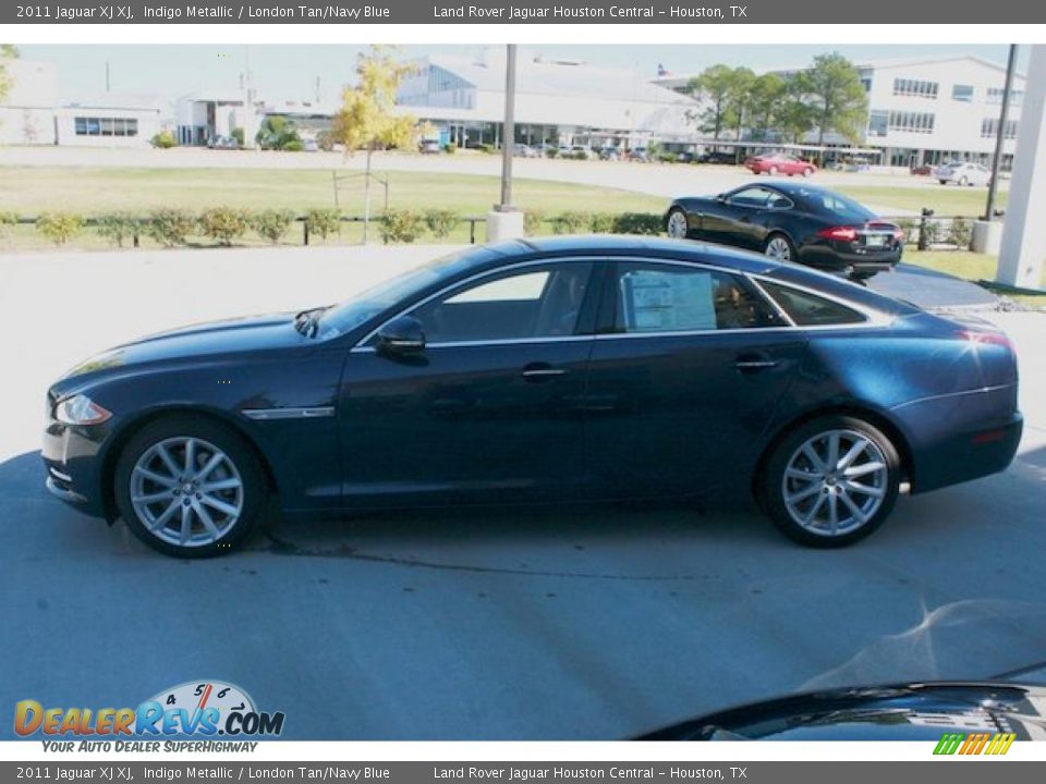 2011 Jaguar XJ XJ Indigo Metallic / London Tan/Navy Blue Photo #7