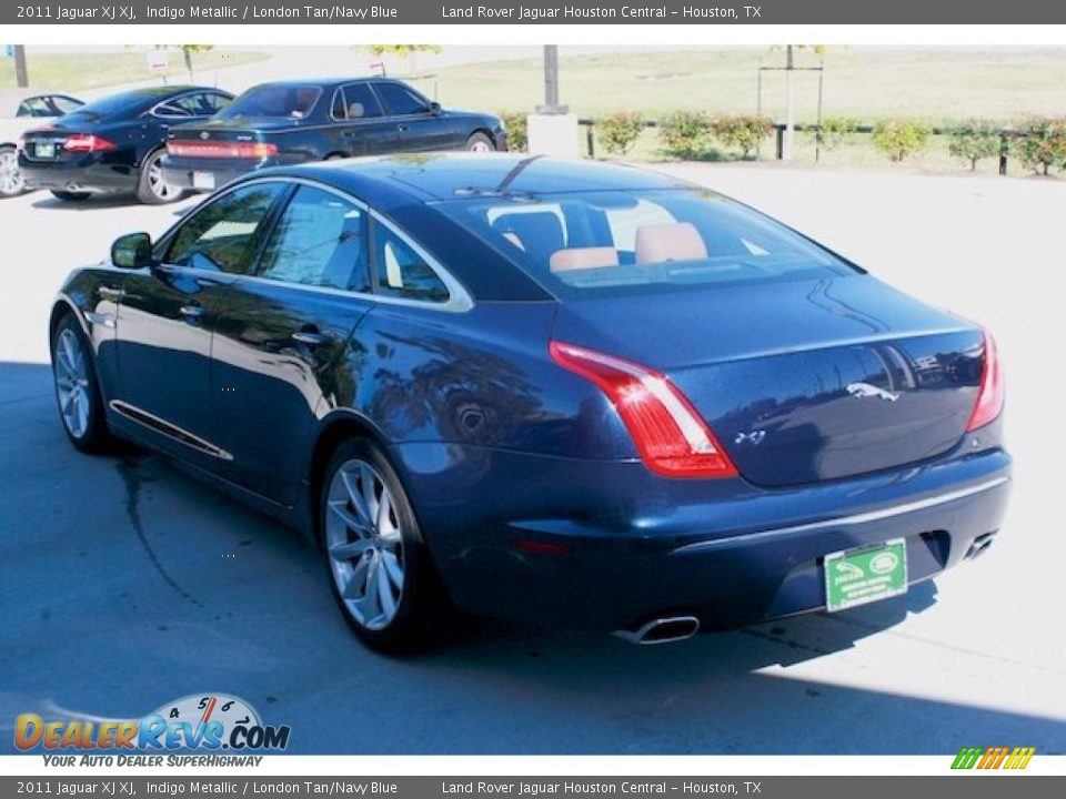 2011 Jaguar XJ XJ Indigo Metallic / London Tan/Navy Blue Photo #8