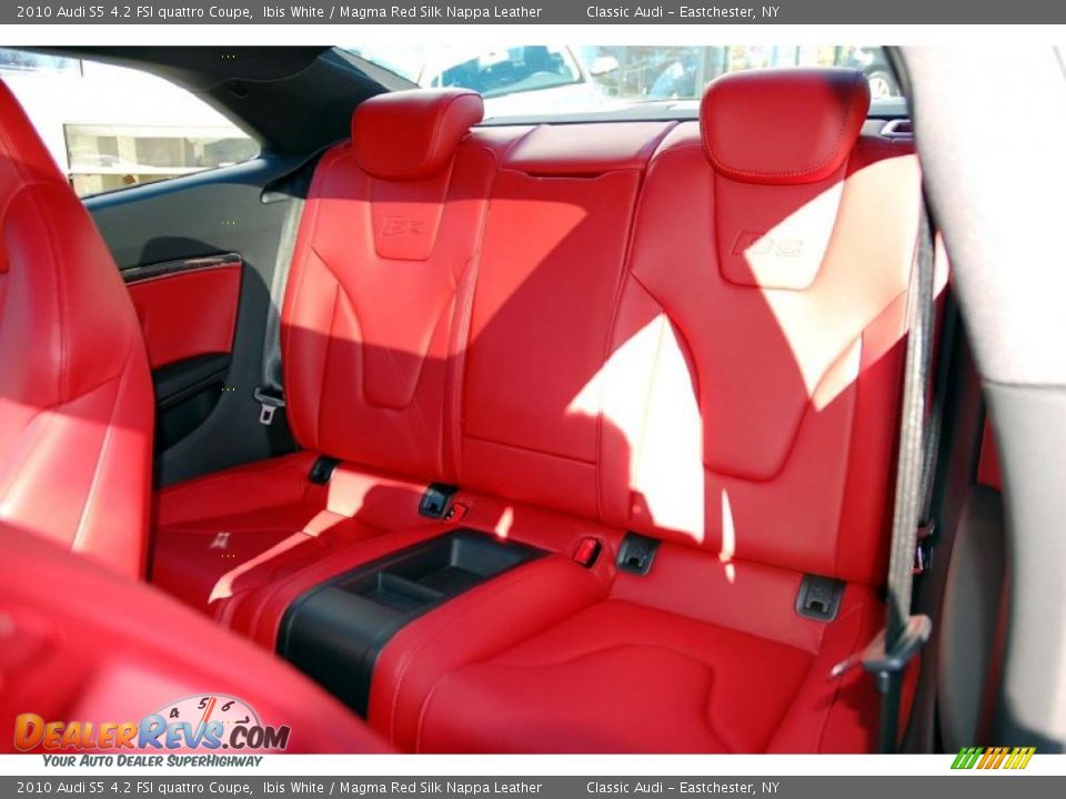 Magma Red Silk Nappa Leather Interior - 2010 Audi S5 4.2 FSI quattro Coupe Photo #20